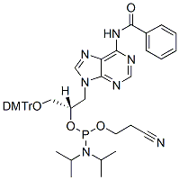 Molecular structure of the compound: (S)-GNA-A(Bz)-phosphoramidite