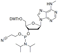 Molecular structure of the compound: N6-Methyl-dAphosphoramidite