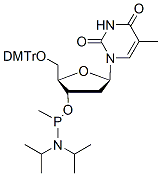 Molecular structure of the compound: dT-Me Phosphonamidite