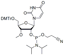 Molecular structure of the compound: 3-OMe-U-2-phosphoramidite