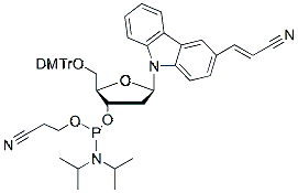 Molecular structure of the compound: 3-Cyanovinylcarbazole phosphoramidite