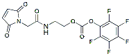 Molecular structure of the compound: 2-(2-(2,5-Dioxo-2,5-dihydro-1H-pyrrol-1-yl)acetamido)ethyl (perfluorophenyl) carbonate