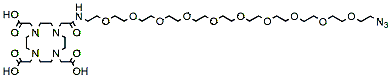 Molecular structure of the compound: DOTA-PEG10-azide
