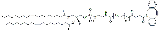 Molecular structure of the compound: DOPE-PEG-DBCO, MW 2,000