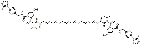 Molecular structure of the compound: Homo-PROTAC pVHL30 degrader 1