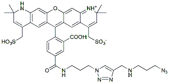 Molecular structure of the compound: BP Fluor 568 Azide Plus