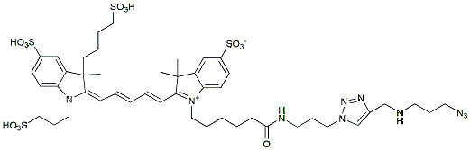Molecular structure of the compound: BP Fluor 647 Azide Plus