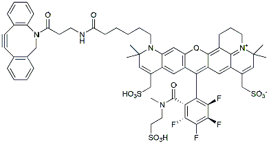 Molecular structure of the compound: BP Fluor 633 DBCO