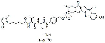 Molecular structure of the compound: MC-Val-Cit-PAB-SN38