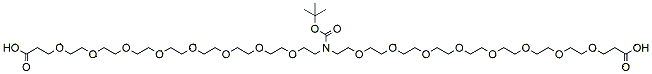 Molecular structure of the compound: N-Boc-N-bis(PEG8-acid)
