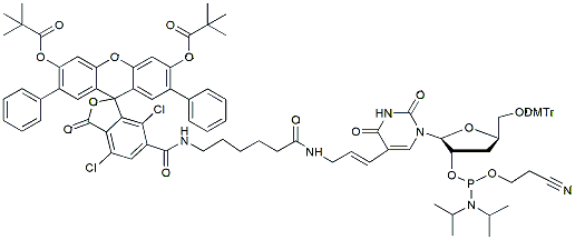 Molecular structure of the compound: SIMA-dT phosphoramidite, 6-isomer