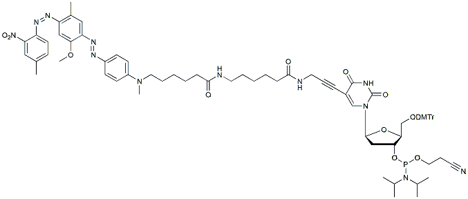 Molecular structure of the compound: DusQ 1 dT phosphoramidite
