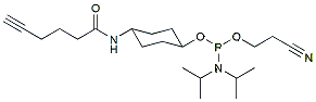 Molecular structure of the compound: Alkyne phosphoramidite, 5-terminal