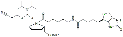 Molecular structure of the compound: Biotin phosphoramidite (hydroxyprolinol)