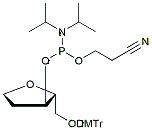Molecular structure of the compound: Abasic phosphoramidite