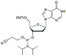 Molecular structure of the compound: Inosine (dI) phosphoramidite