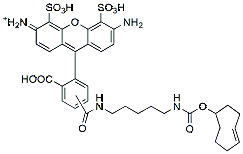 Molecular structure of the compound: BP Fluor 488 TCO