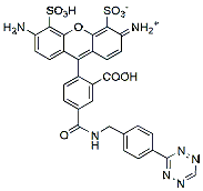 Molecular structure of the compound: BP Fluor 488 Tetrazine