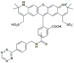 Molecular structure of the compound: BP Fluor 568 Tetrazine