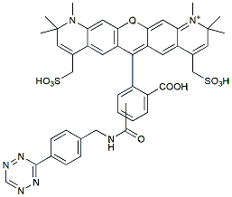 Molecular structure of the compound: BP Fluor 594 Tetrazine