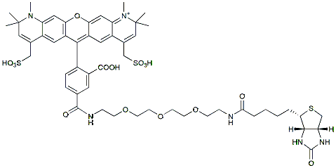 Molecular structure of the compound: BP Fluor 594 Biotin