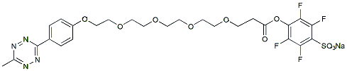 Molecular structure of the compound: Methyltetrazine-PEG4-STP Ester