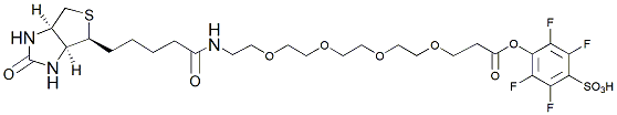 Molecular structure of the compound: Biotin-PEG4-STP Ester