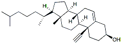 Molecular structure of the compound: E-Cholesterol Alkyne