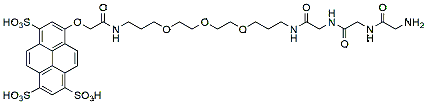 Molecular structure of the compound: BP Fluor 405 Gly-Gly-Gly