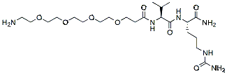 Molecular structure of the compound: Amine-PEG4-Val-Cit