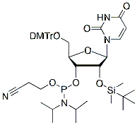 Molecular structure of the compound: rU phosphoramidite