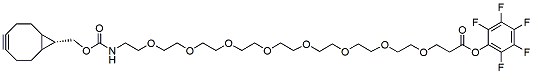 Molecular structure of the compound: endo-BCN-PEG8-PFP ester