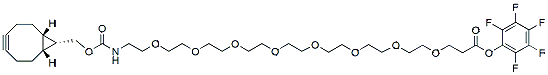 Molecular structure of the compound: endo-BCN-PEG8-PFP ester