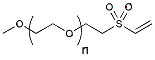Molecular structure of the compound: m-PEG-Vinylsulfone, MW 5,000