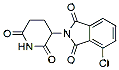 Molecular structure of the compound: 4-Chloro-2-(2,6-dioxopiperidin-3-yl)isoindoline-1,3-dione