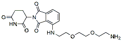 Molecular structure of the compound: Pomalidomide 4-PEG2-amine, HCl salt