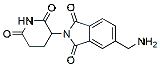 Molecular structure of the compound: 5-(Aminomethyl)-2-(2,6-dioxopiperidin-3-yl)isoindoline-1,3-dione, HCl salt