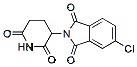 Molecular structure of the compound: 5-Chloro-2-(2,6-dioxo-3-piperidinyl)-1H-isoindole-1,3(2H)-dione
