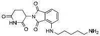 Molecular structure of the compound: Thalidomide-NH-C5-NH2, HCl salt