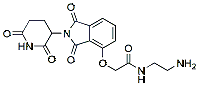 Molecular structure of the compound: Thalidomide 4-oxyacetamide-alkylC2-amine