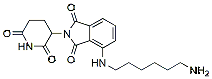 Molecular structure of the compound: Pomalidomide-C6-amine, HCl salt