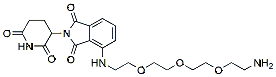 Molecular structure of the compound: Pomalidomide-PEG3-C2-NH2