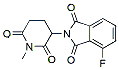 Molecular structure of the compound: 4-Fluoro-2-(1-methyl-2,6-dioxopiperidin-3-yl)isoindoline-1,3-dione