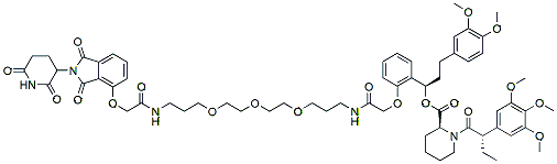 Molecular structure of the compound: FKBP12 PROTAC dTAG-7