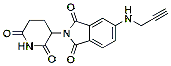 Molecular structure of the compound: 2-(2,6-Dioxopiperidin-3-yl)-5-(prop-2-yn-1-ylamino)isoindoline-1,3-dione