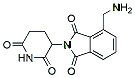 Molecular structure of the compound: 4-(Aminomethyl)-2-(2,6-dioxopiperidin-3-yl)isoindoline-1,3-dione, HCl salt