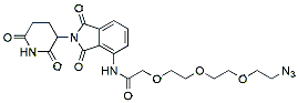 Molecular structure of the compound: Pomalidomide-PEG3-azide