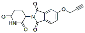 Molecular structure of the compound: 2-(2,6-Dioxopiperidin-3-yl)-5-(prop-2-yn-1-yloxy)isoindoline-1,3-dione