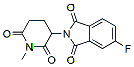 Molecular structure of the compound: 5-Fluoro-2-(1-methyl-2,6-dioxo-3-piperidinyl)-1H-Isoindole-1,3(2H)-dione
