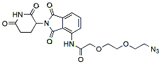 Molecular structure of the compound: Pomalidomide-PEG2-azide